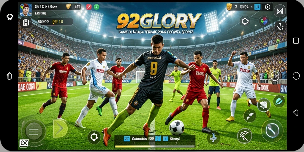 Tampilan gameplay seru dalam 92GLORY dengan olahraga yang dinamis.