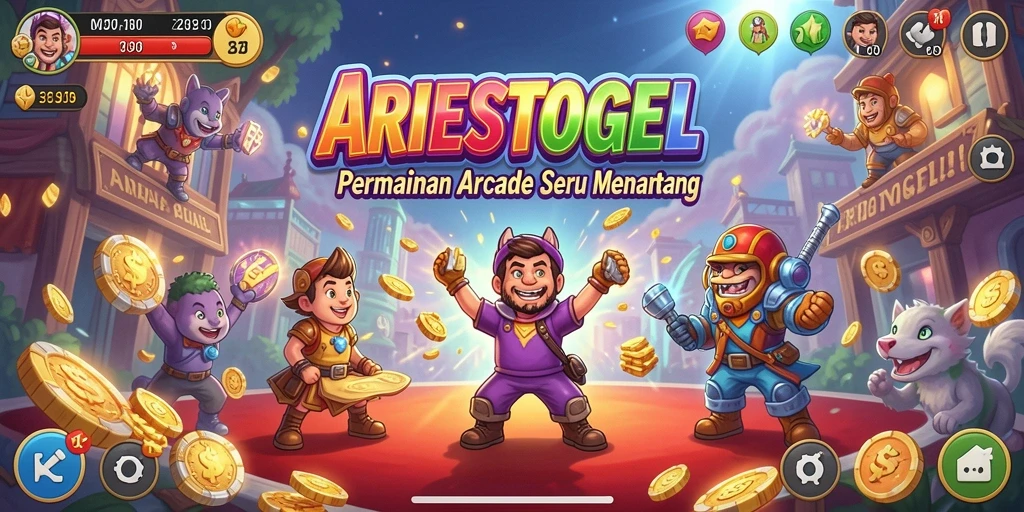 Tampilkan aksi seru dalam gameplay ARIESTOGEL yang menawan.