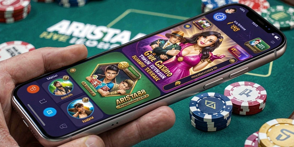 Screenshot ARISTA88 menampilkan dealer profesional dalam permainan Live Casino yang seru.