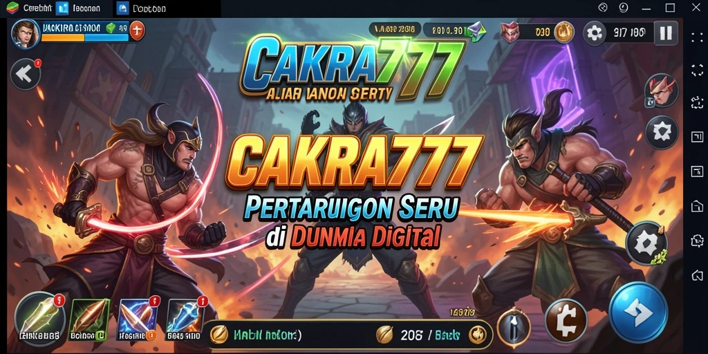 Gameplay menegangkan dari CAKRA777 di arena pertarungan.