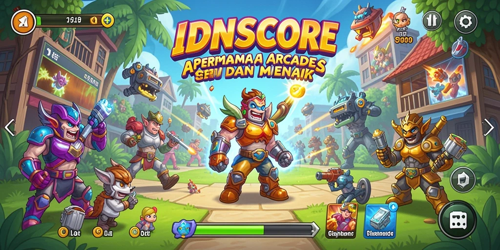 Screenshot gameplay <strong>IDNSCORE</strong> yang menampilkan aksi seru dan tingkat tantangan yang tinggi.
