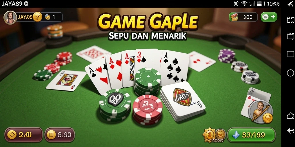 Tampilan gameplay seru dan interaktif dalam JAYA89.