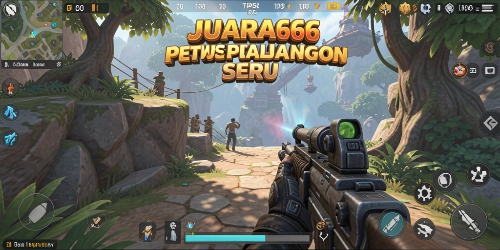 Gameplay menegangkan di JUARA666, menampilkan aksi seru di medan perang.