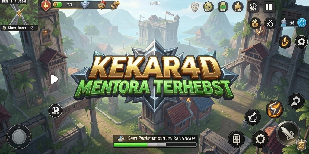Tampilan gameplay seru dari KEKAR4D saat menghadapi musuh.