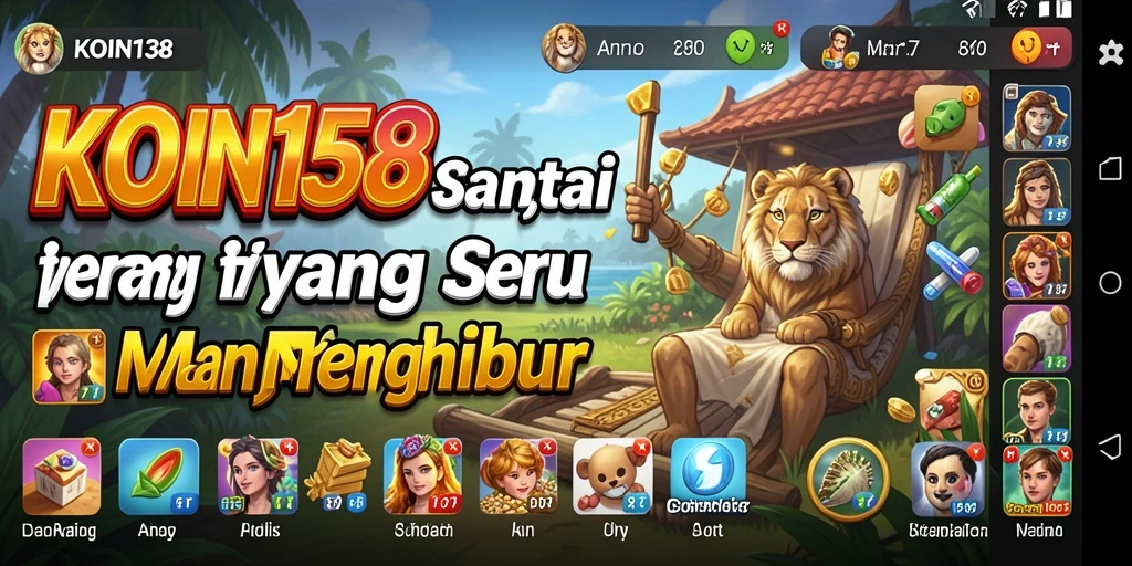 Screenshot dari gameplay KOIN138 yang penuh warna dan seru.
