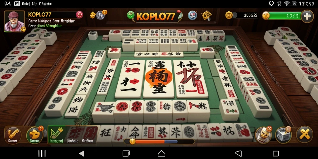 Tampilan gameplay KOPLO77 yang menegangkan dan seru.