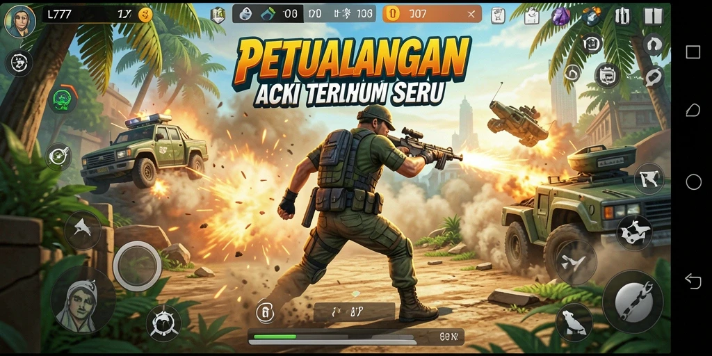 Gameplay seru dan mendebarkan di L777 yang penuh aksi.