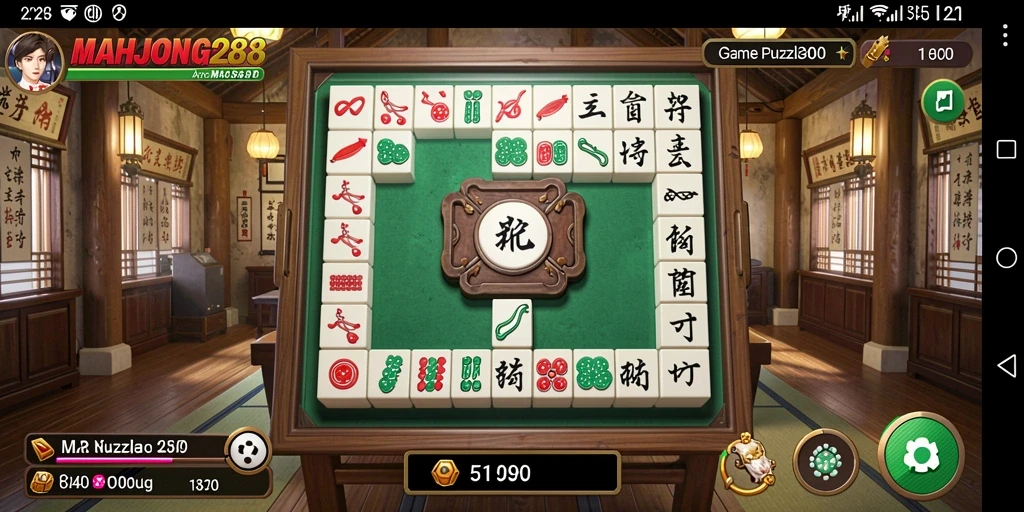 Tampilan gameplay seru dan menantang dari MAHJONG288.