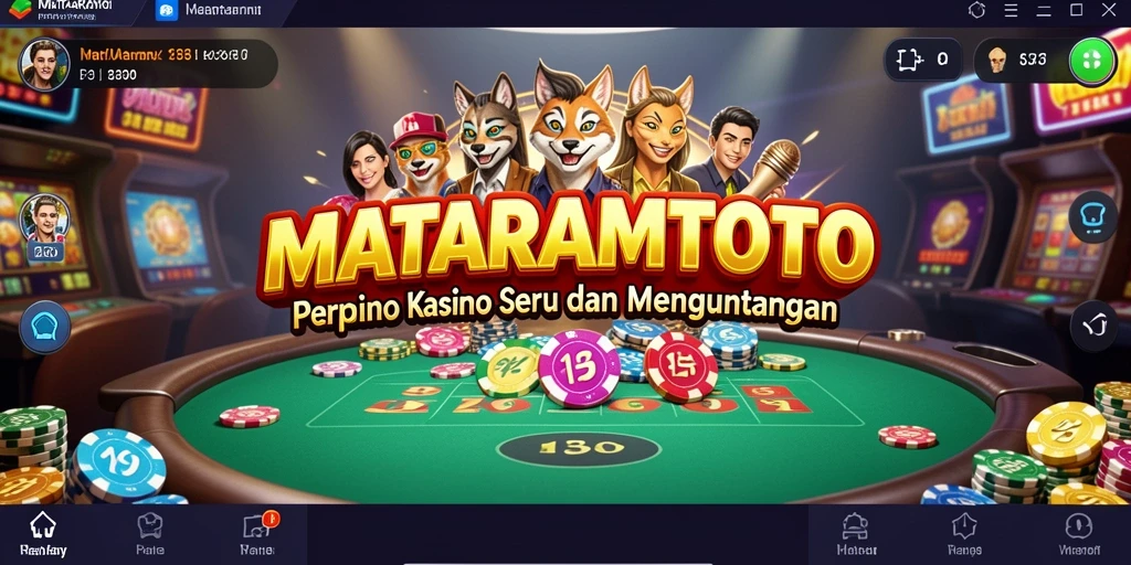 Tampilan gameplay seru dari MATARAMTOTO yang penuh warna dan interaksi.