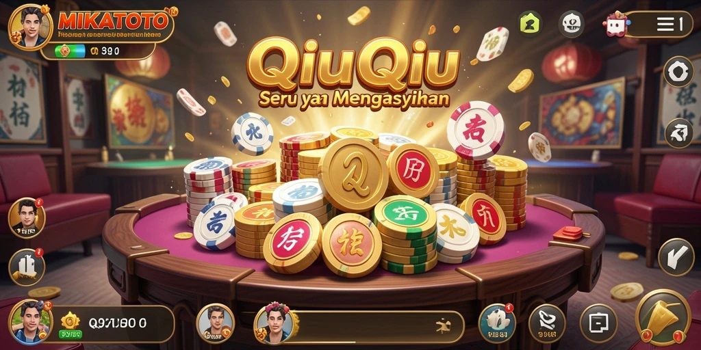 Tampilan gameplay QiuQiu yang menarik di MIKATOTO.