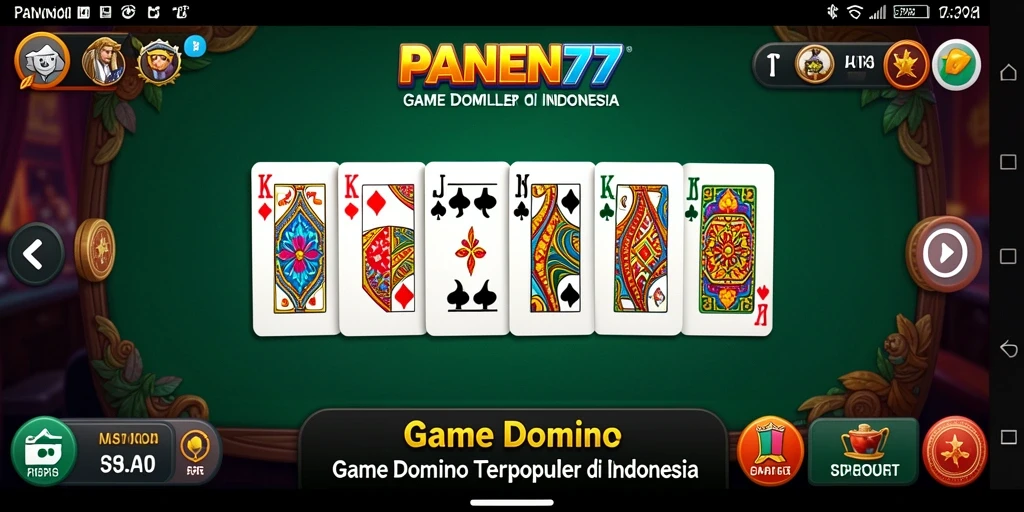 Tampilan gameplay Domino yang seru dan interaktif.