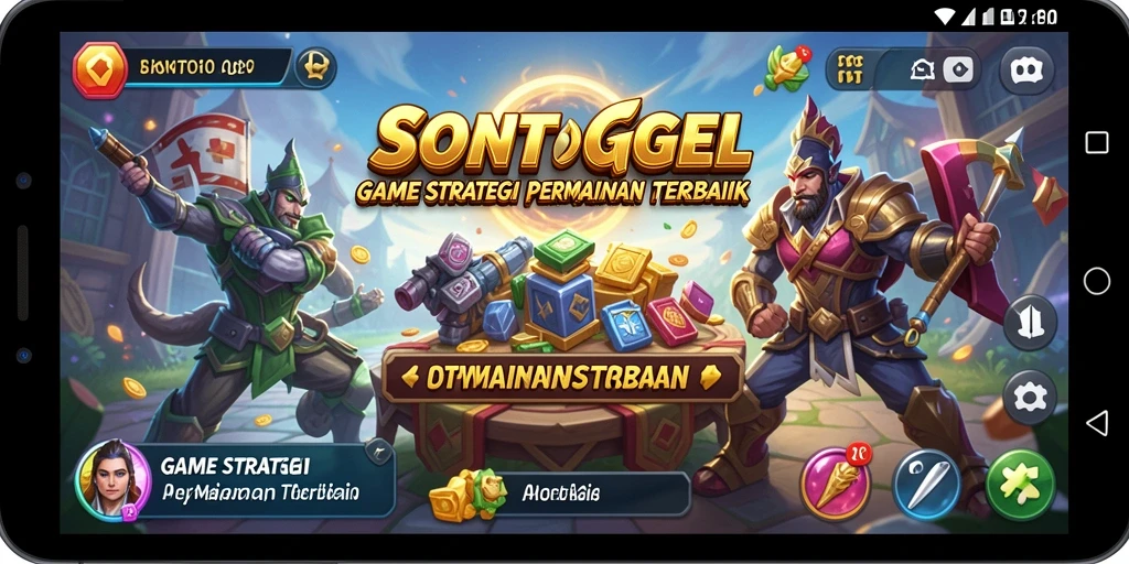 Tangkapan layar gameplay menunjukkan aksi strategis yang mendebarkan.